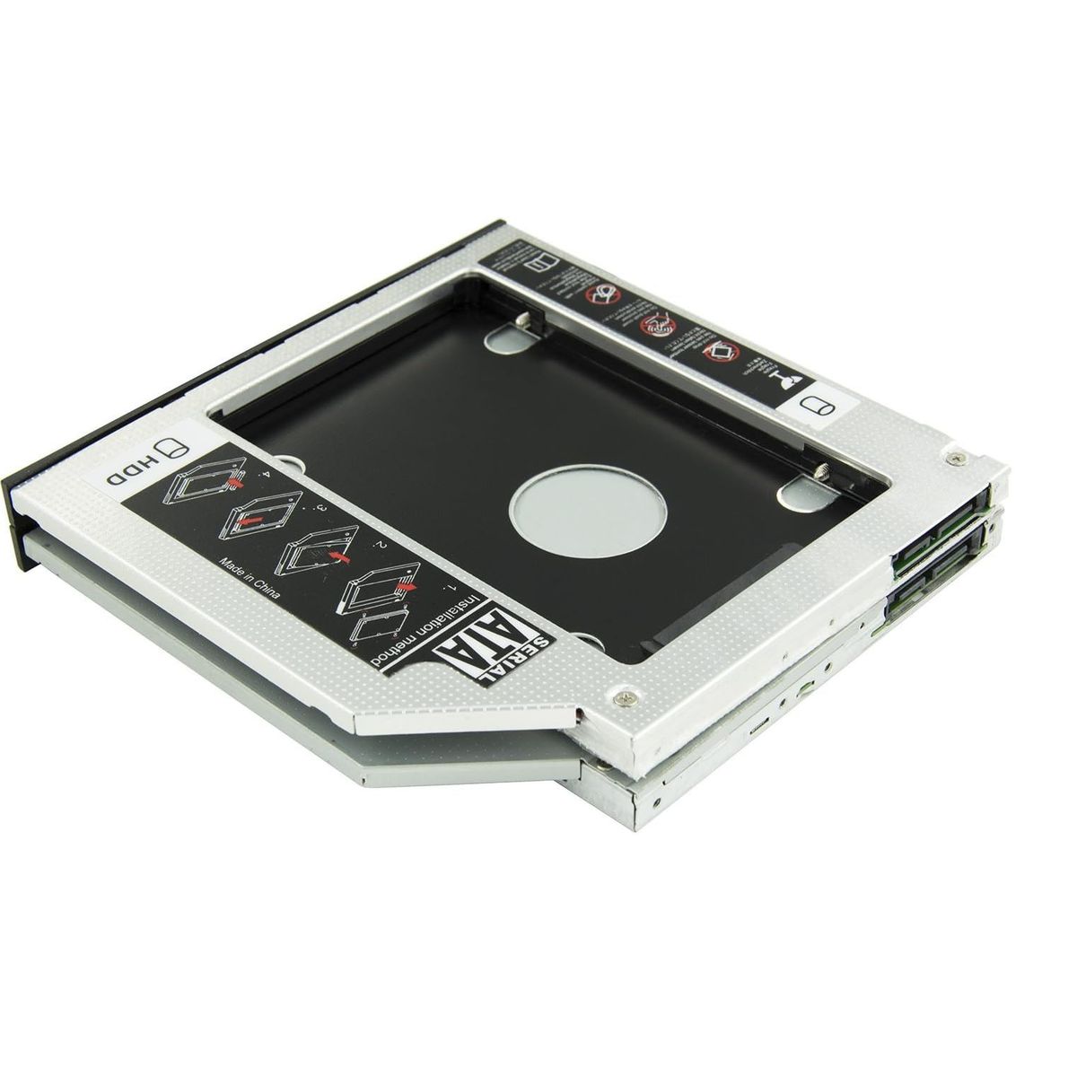 GENERICO - Adaptador Caddy Slim 95mm Para Disco DuroDisco SSD de Laptop