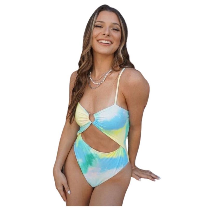LIMA BIKINI - Traje de baño 1 pieza Enterizo tie dye Lima bikini