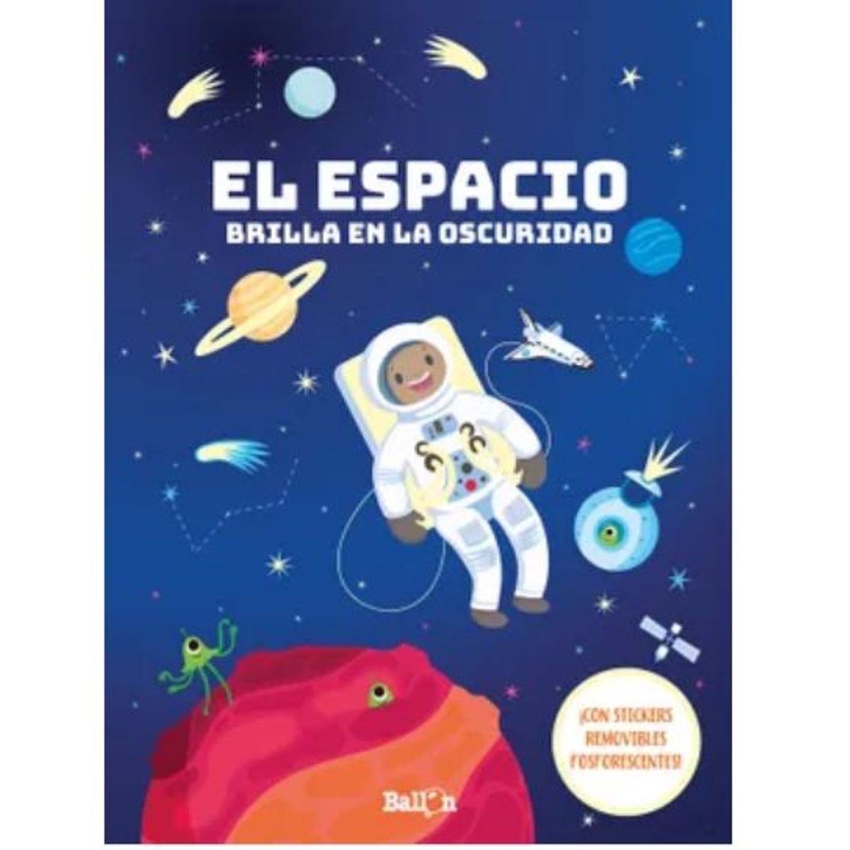 GENERICO - Libro Infantil El Espacio - Brilla en la Oscuridad