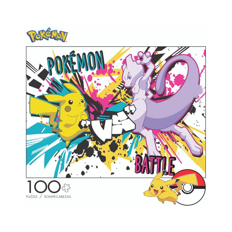 POKEMON - POKEMON ROMPECABEZA 100 PIEZAS PIKACHU VS MEWTWO