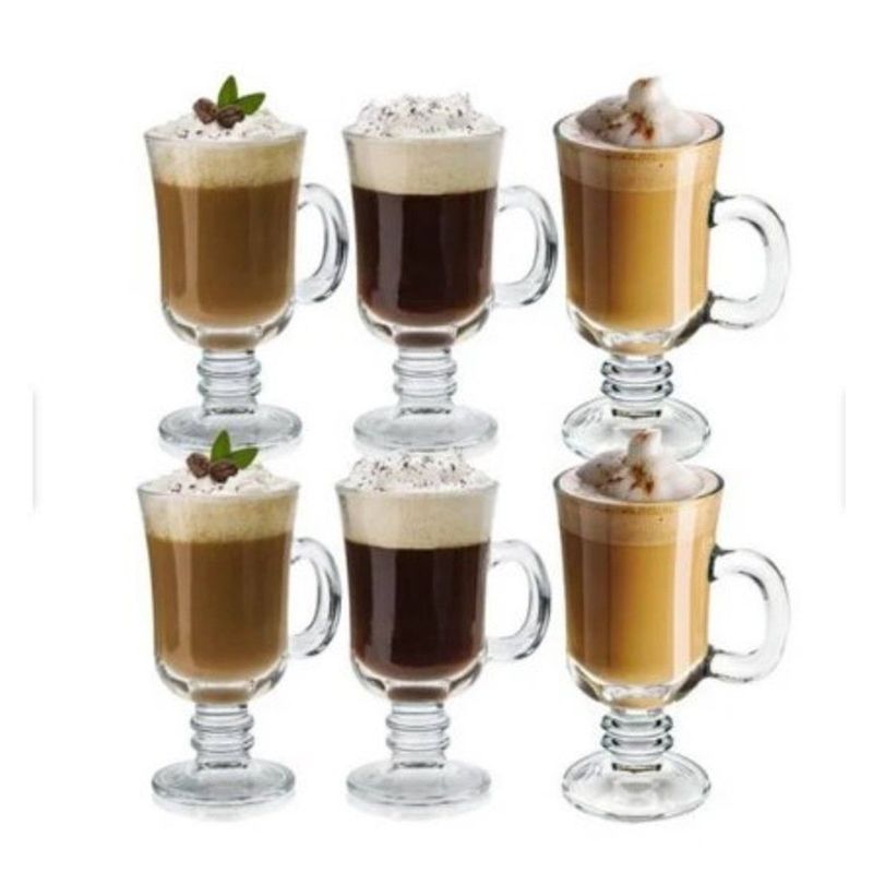 GENERICO - Set de 2 Copas para Capuccino o Bebidas frias