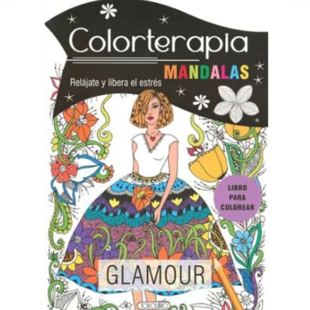 GENERICO - Libro Infantil Libro para Colorear Mandalas - Glamour