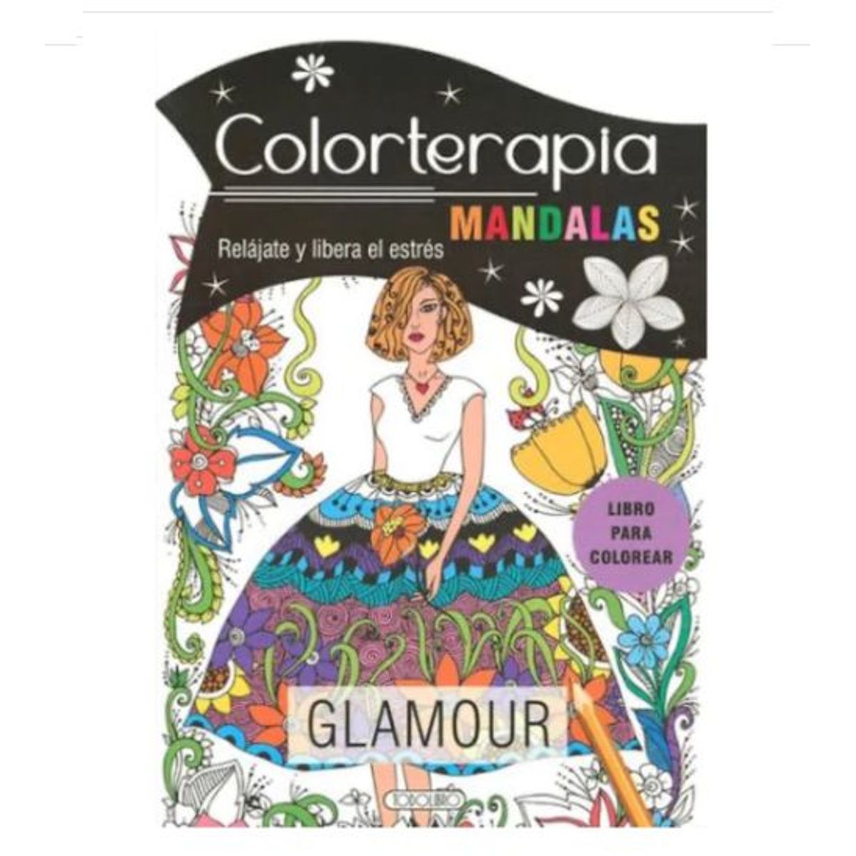 GENERICO - Libro Infantil Libro para Colorear Mandalas - Glamour