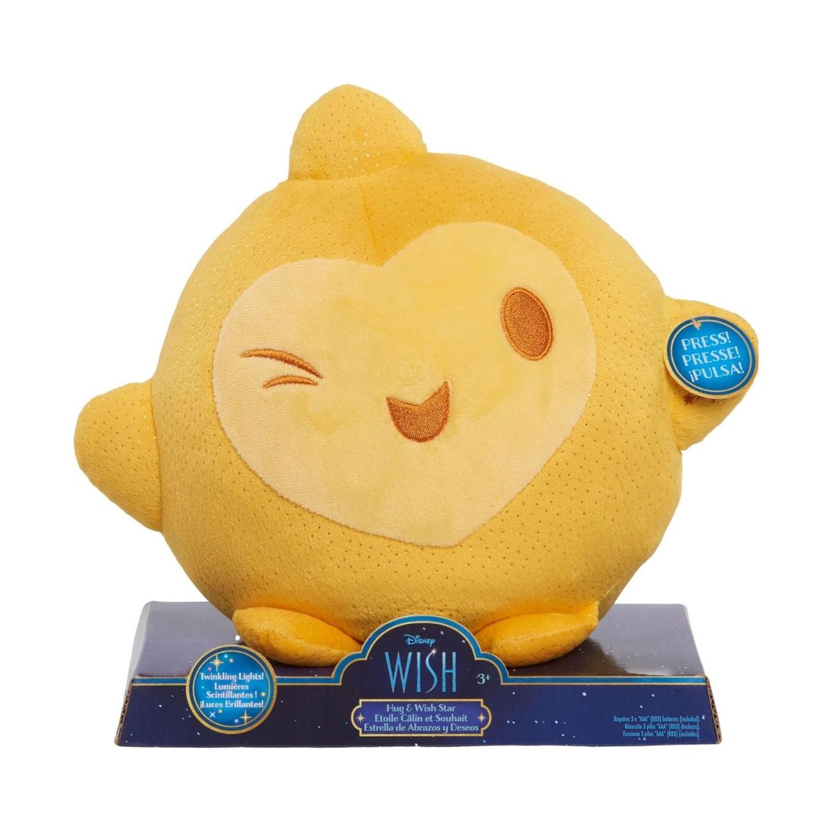 JUST PLAY - Disney Wish Poder de los Deseos - Peluche Estrella brillante