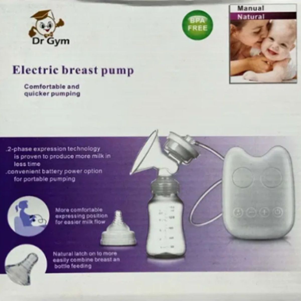 GENERICO - Extractor eléctrico de Leche Materna