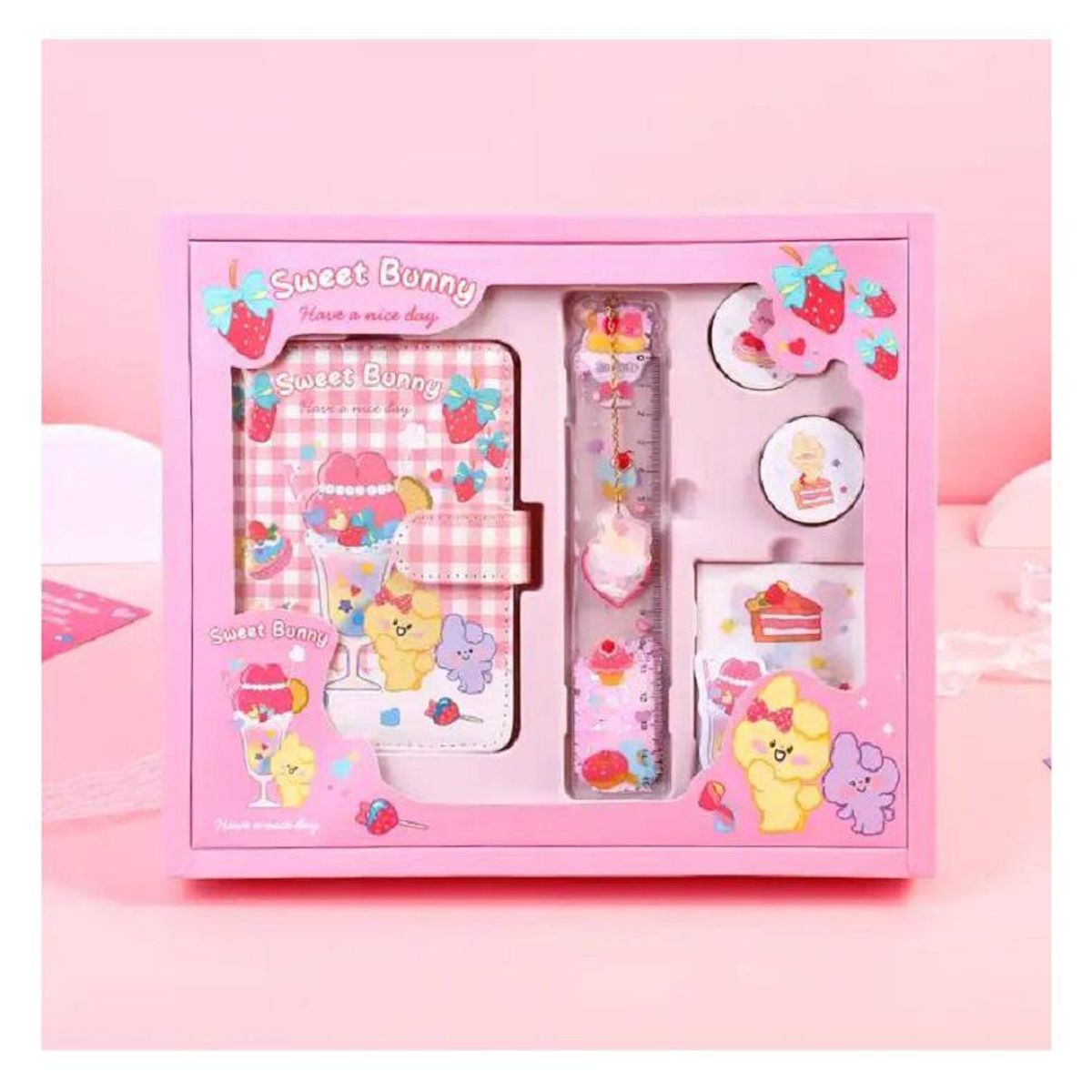 GENERICO - Diario con Set de Manualidades para Niños Color Rosado