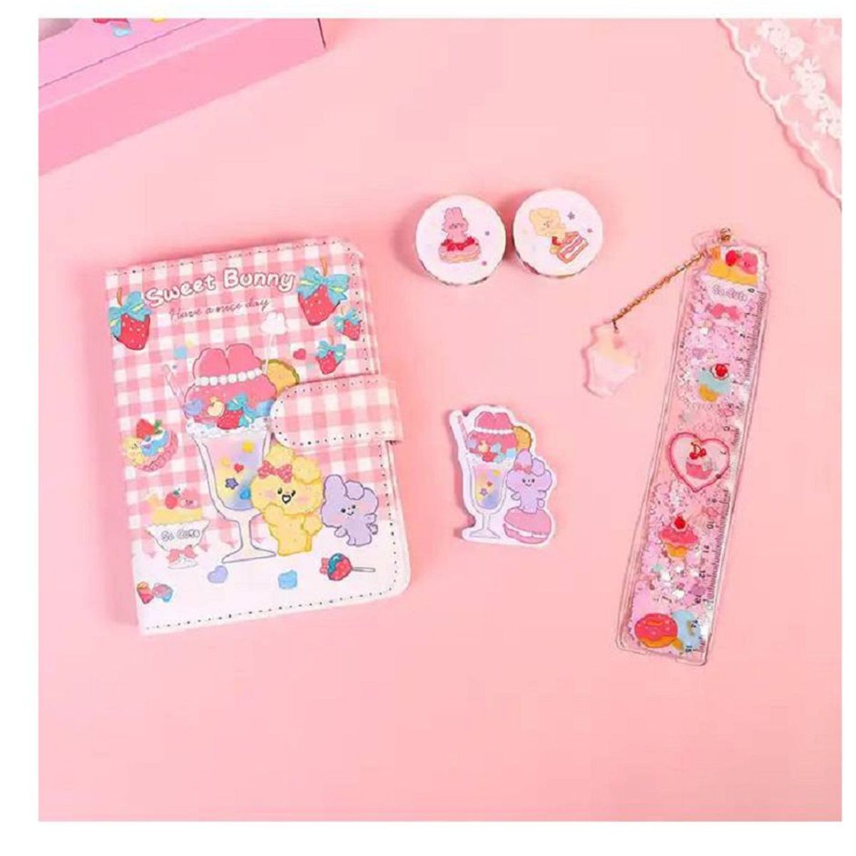 GENERICO - Diario con Set de Manualidades para Niños Color Rosado