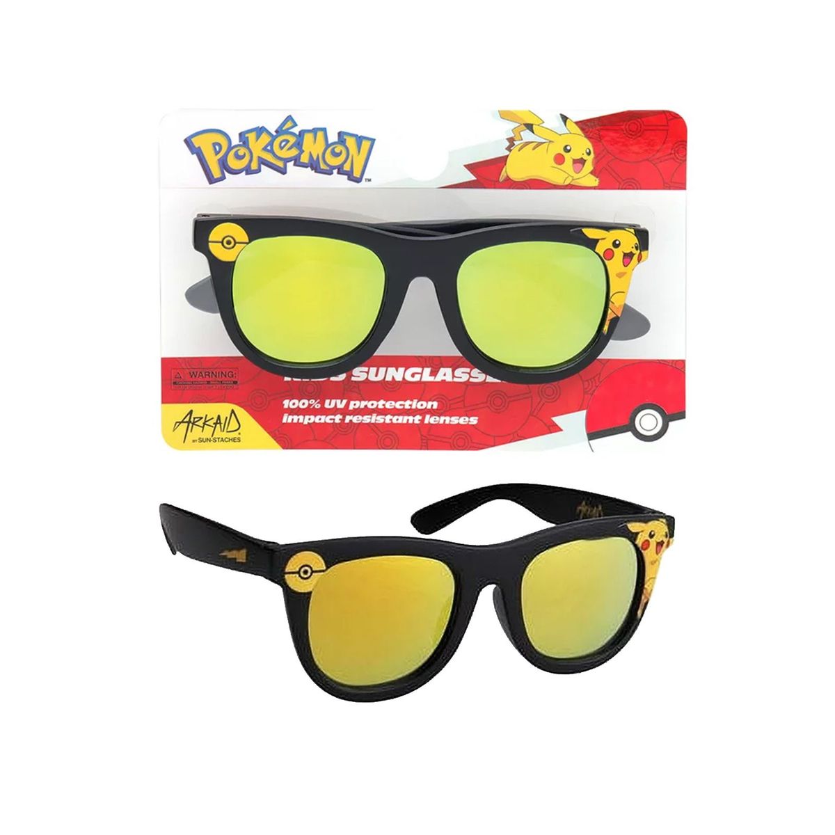 POKEMON - LENTES DE SOL POKEMON PARA NIÑOS BLACK