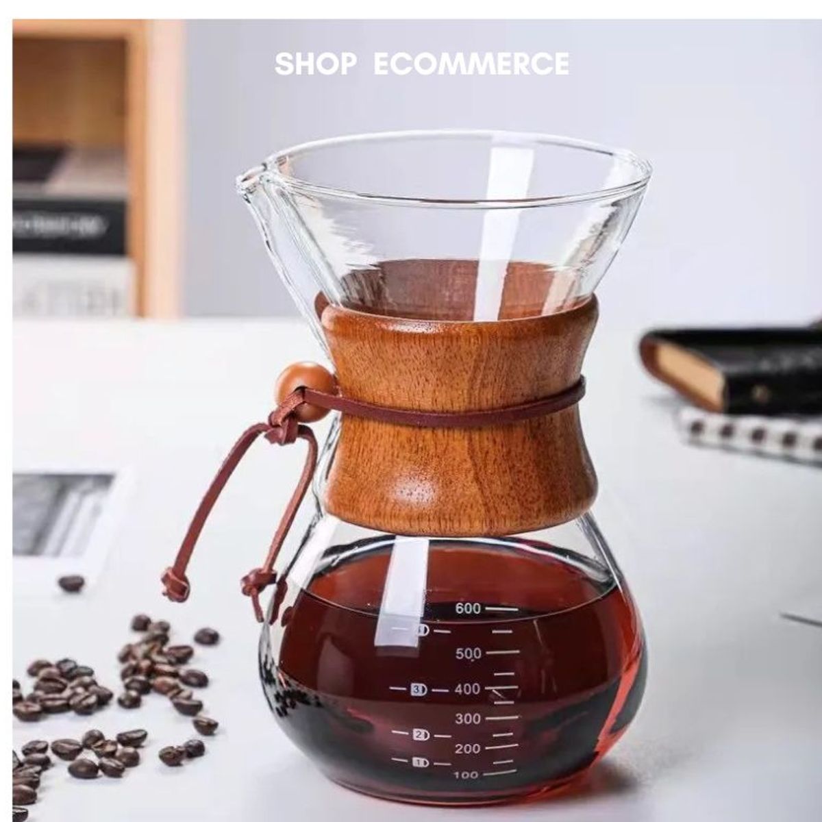 GENERICO - Cafetera CHEMEX 20 oz  transparente 600ml