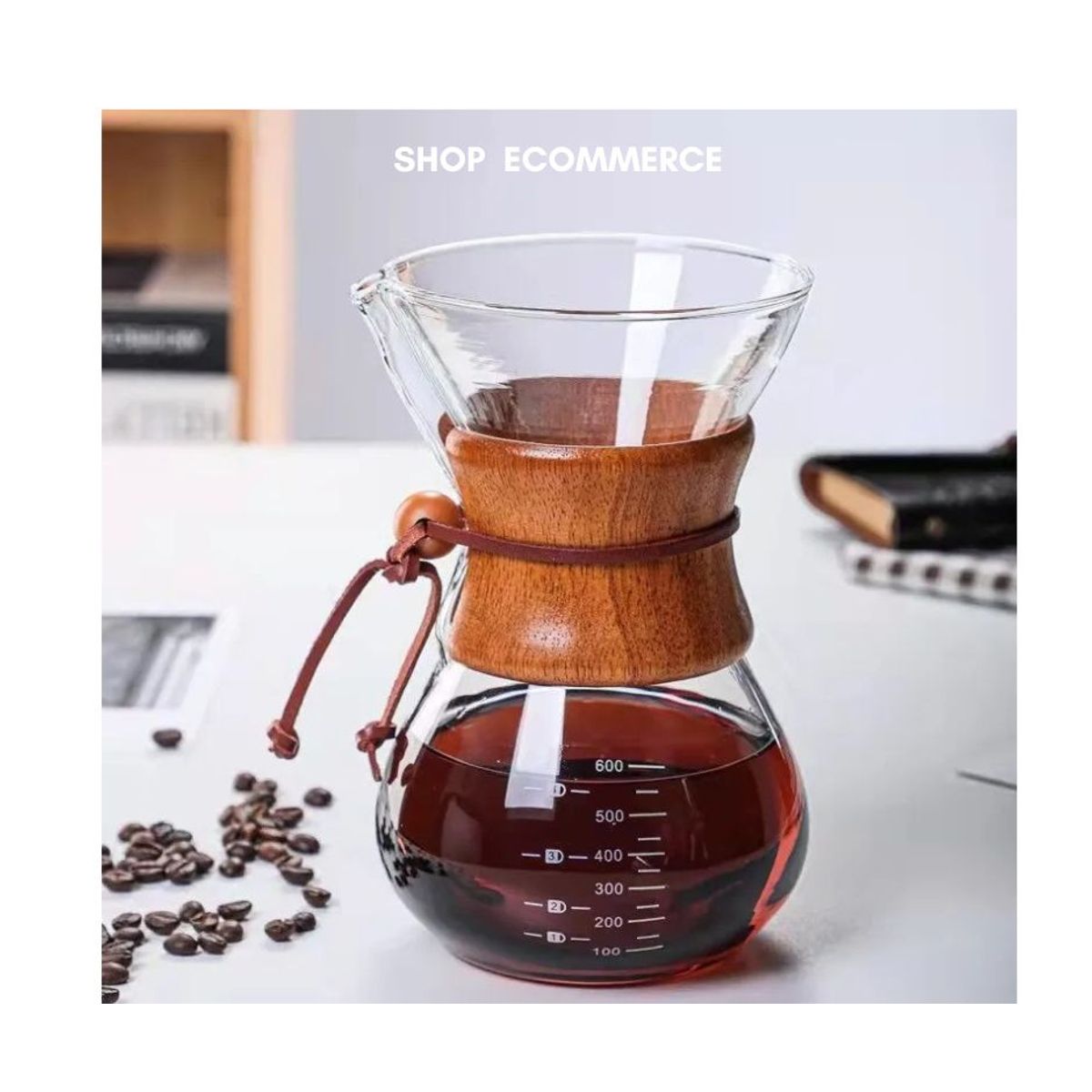 GENERICO - Cafetera CHEMEX 20 oz  transparente 600ml