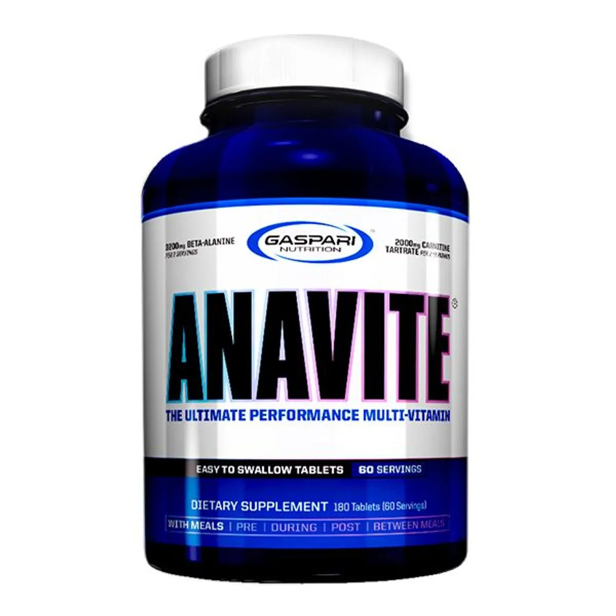 GASPARI NUTRITION - Anavite Gaspari Nutrition Multivitaminico 180 Tabletas