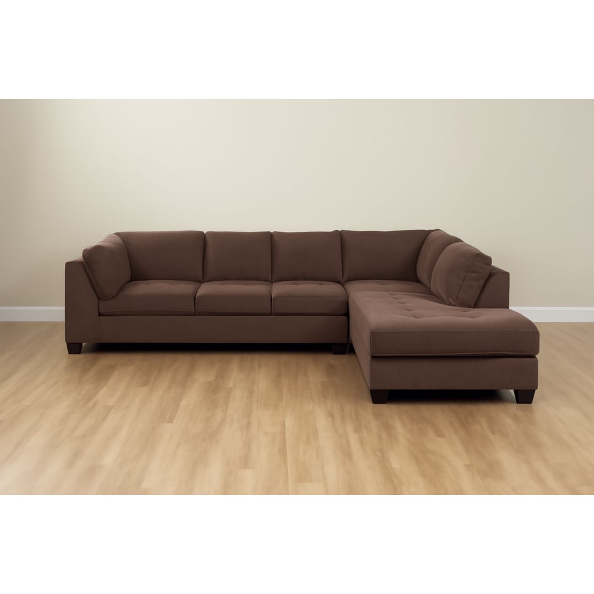 GENERICO - Seccional Derecho Dalhart Tapizado en Tela - Marrón