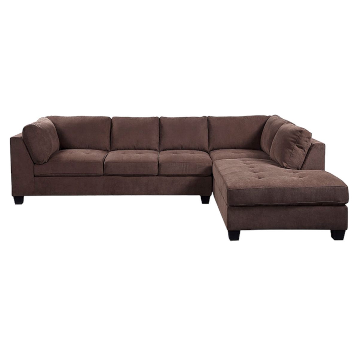 GENERICO - Seccional Derecho Dalhart Tapizado en Tela - Marrón