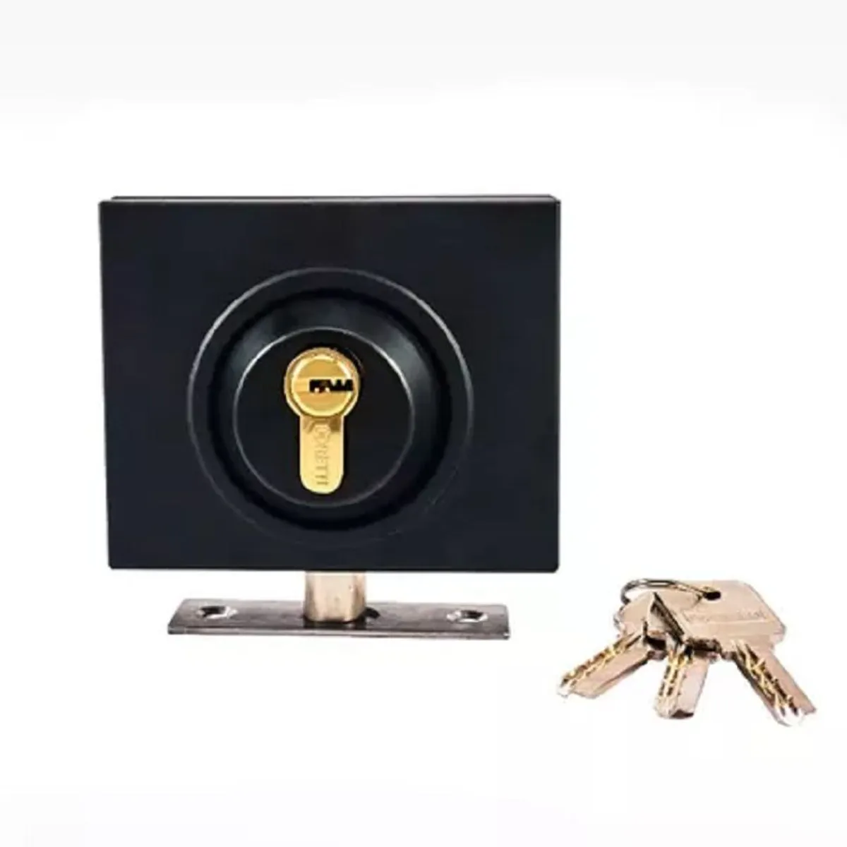 GENERICO - Cerradura Italiana De Piso Ppuerta De Vidrio Templado