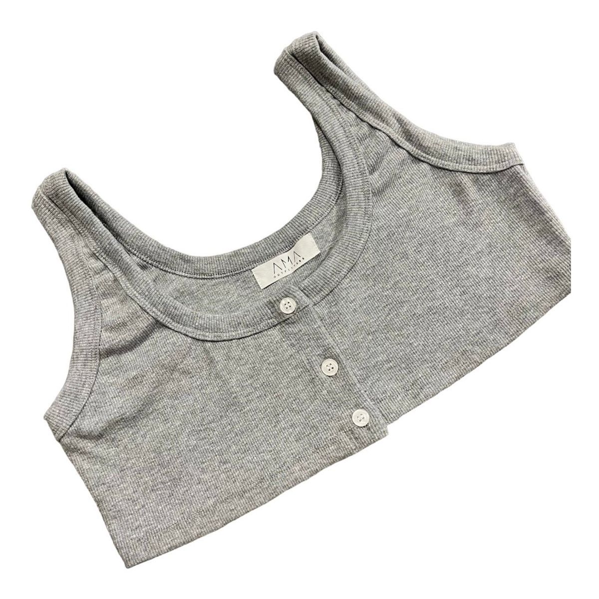 AMA OUTFITTERS - TOP CORTO BASIC RIBBED