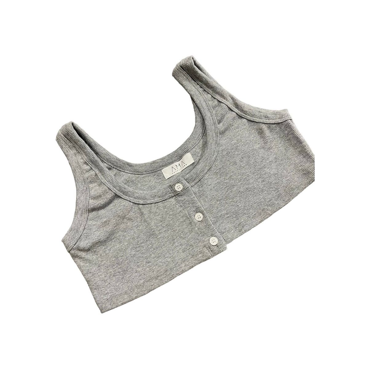 AMA OUTFITTERS - TOP CORTO BASIC RIBBED