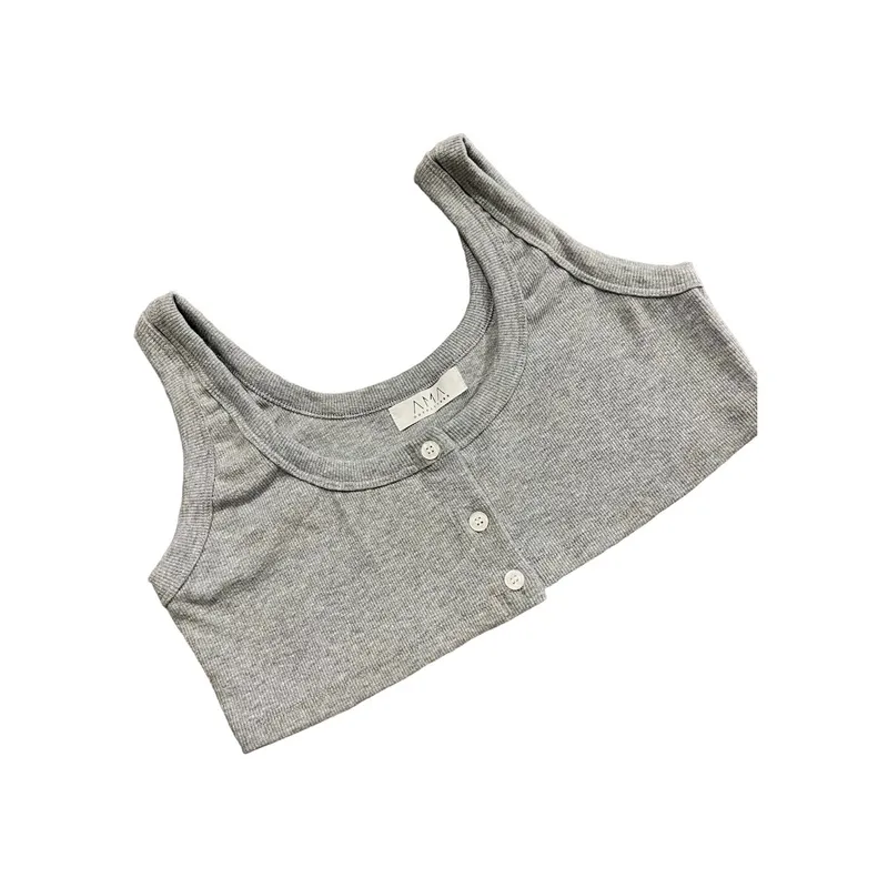 AMA OUTFITTERS - TOP CORTO BASIC RIBBED