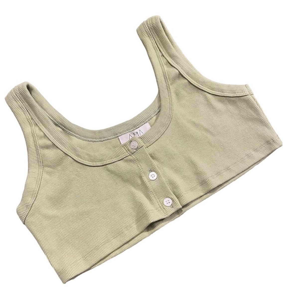 AMA OUTFITTERS - TOP CORTO BASIC RIBBED