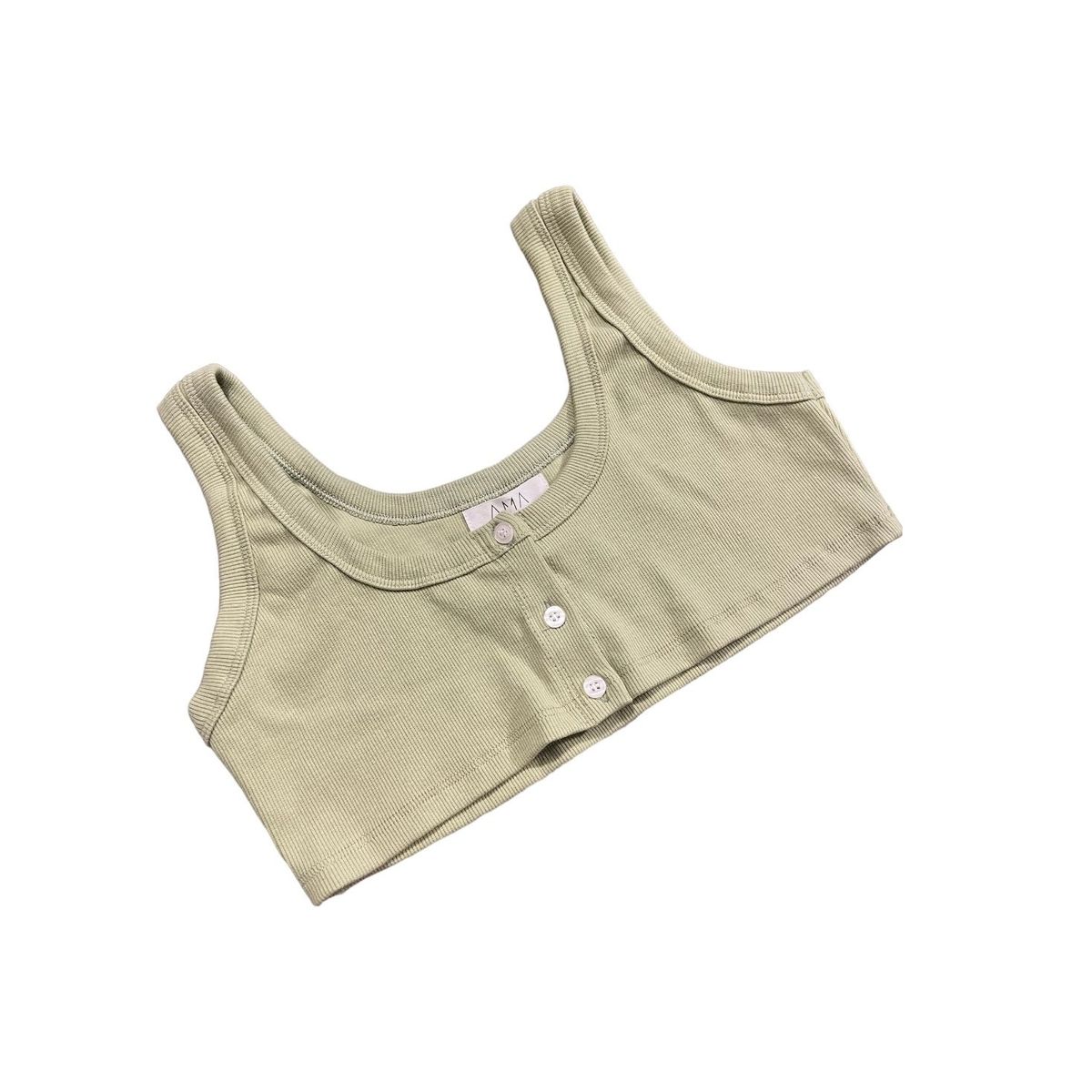 AMA OUTFITTERS - TOP CORTO BASIC RIBBED