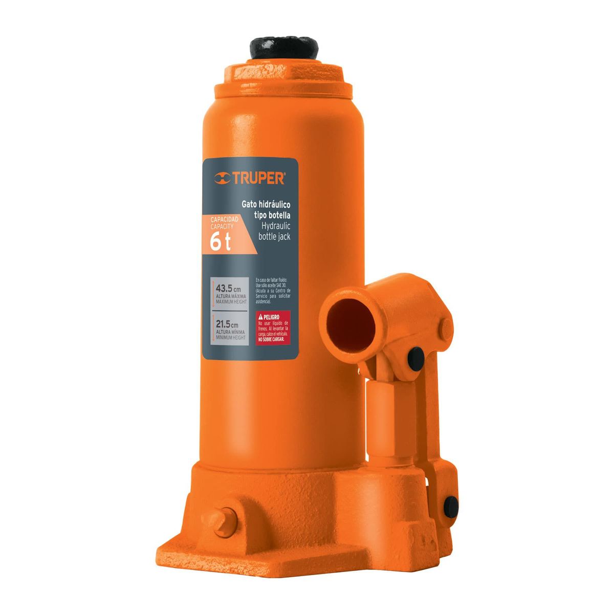 TRUPER - Gato hidráulico de botella de 6 Ton