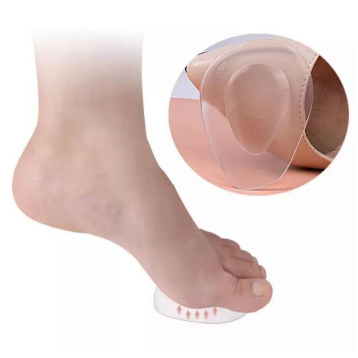 GENERICO - Almohadilla Silicona para Zapato Tacón Protector De Pie