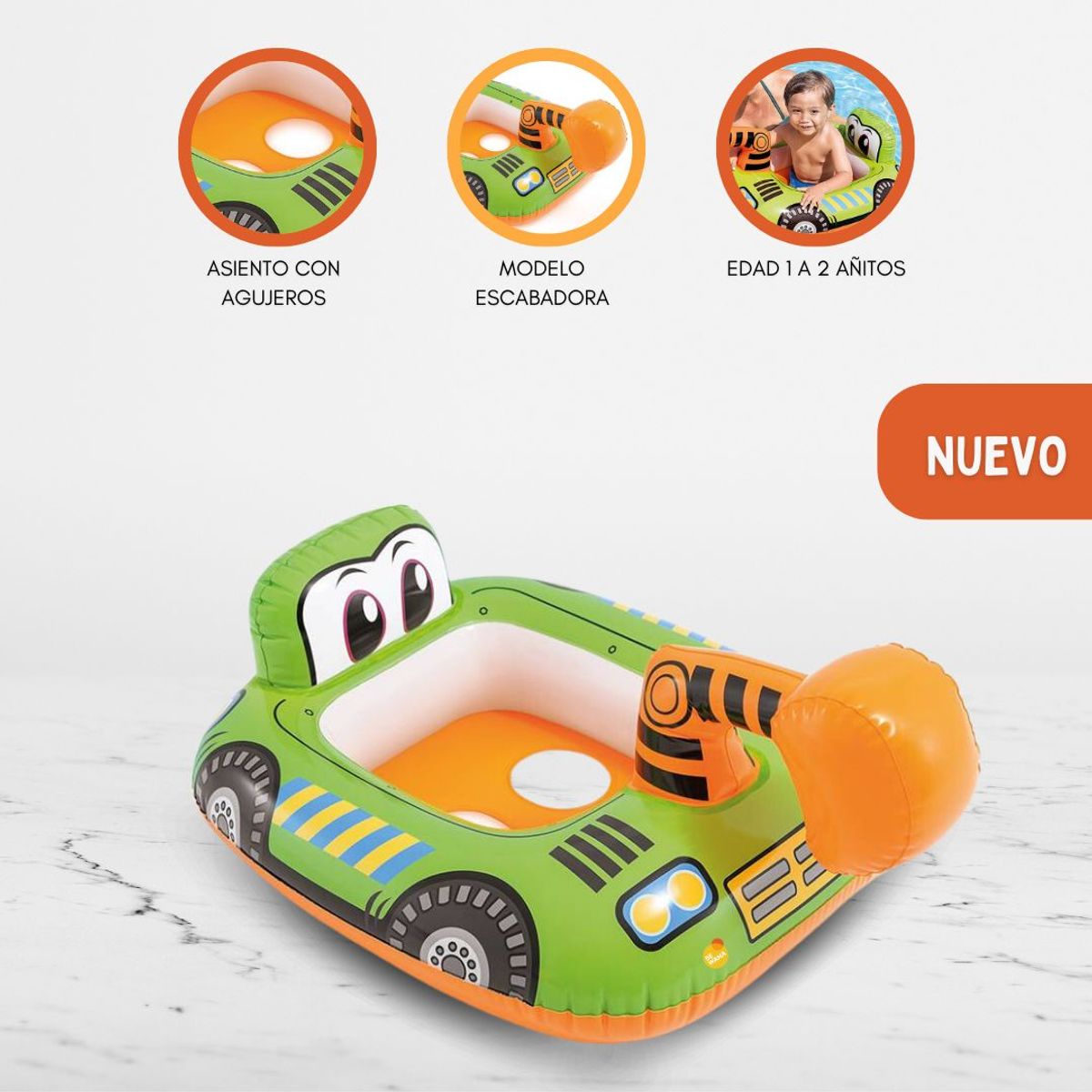 INTEX - Flotador para Niños «GRUA»