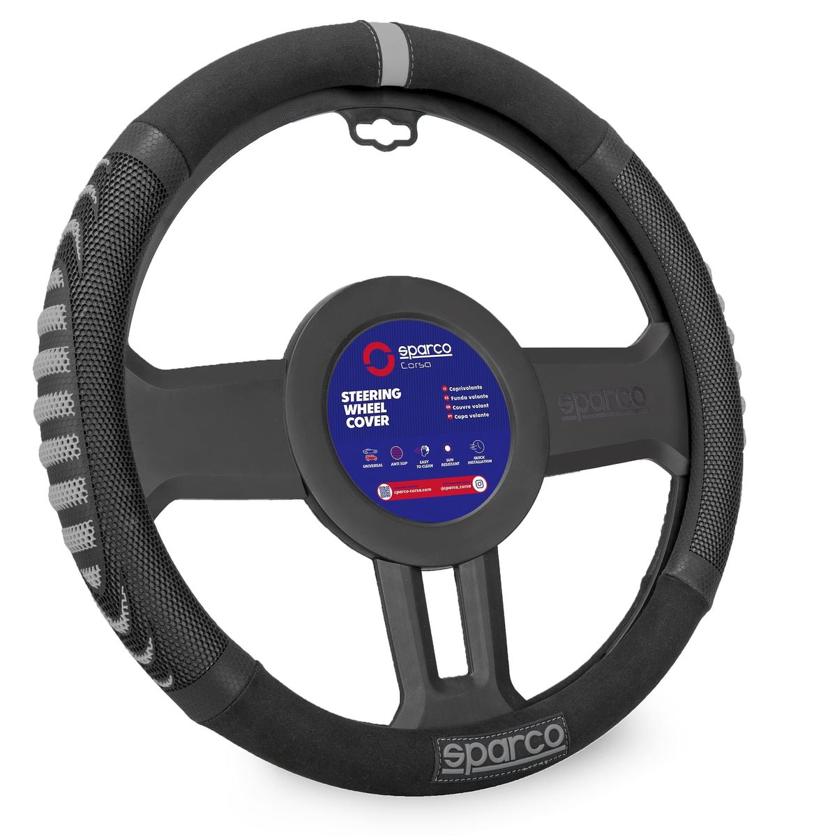 SPARCO - Forro De Timon Agrarre Comodo Sparco Premiun SPS137GR