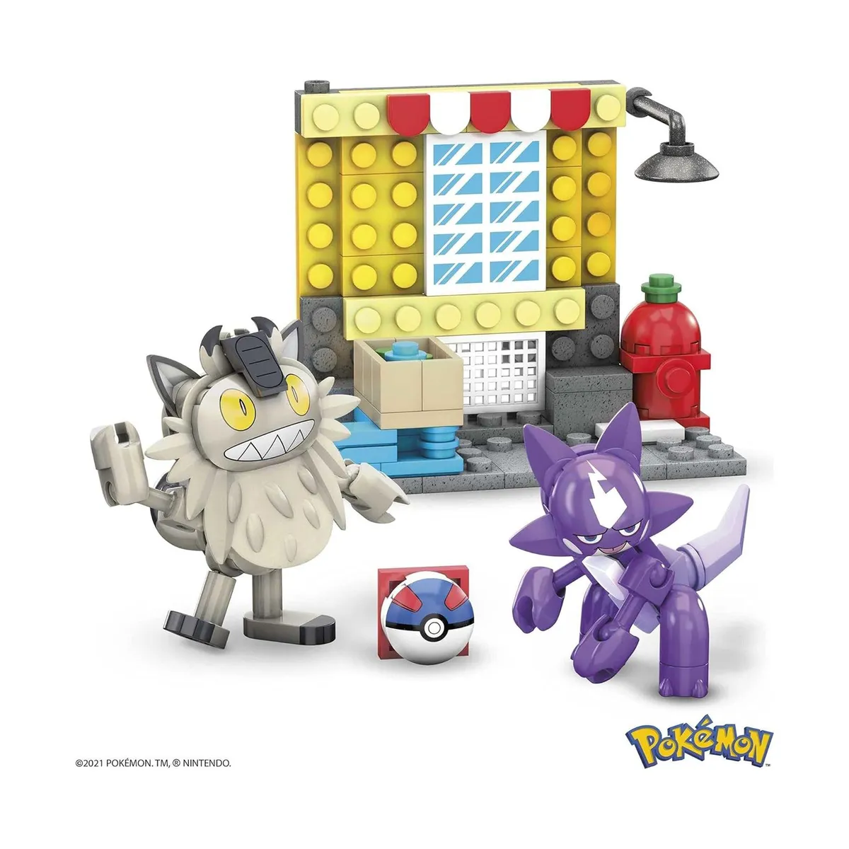 POKEMON - Mega Pokémon Toy Collectible Toxel vs Galarian Meowth