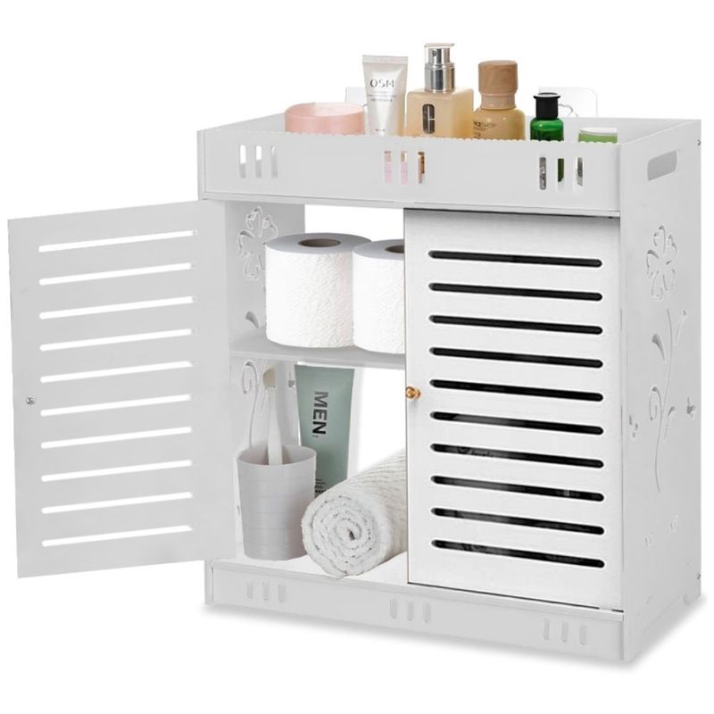 MINARI - Repisa Flotante Organizador de Maquillaje Accesorios para Baño A95-B