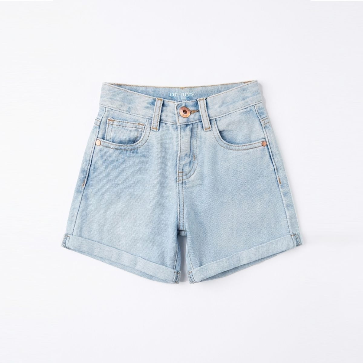 COTTON'S JEANS - SHORT MOM PARA NIÑA JENDAYI
