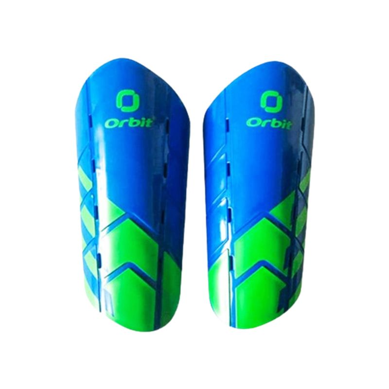 ORBIT - CANILLERAS PARA FÚTBOL ORBIT JUNIOR TALLA S CELESTE VERDE