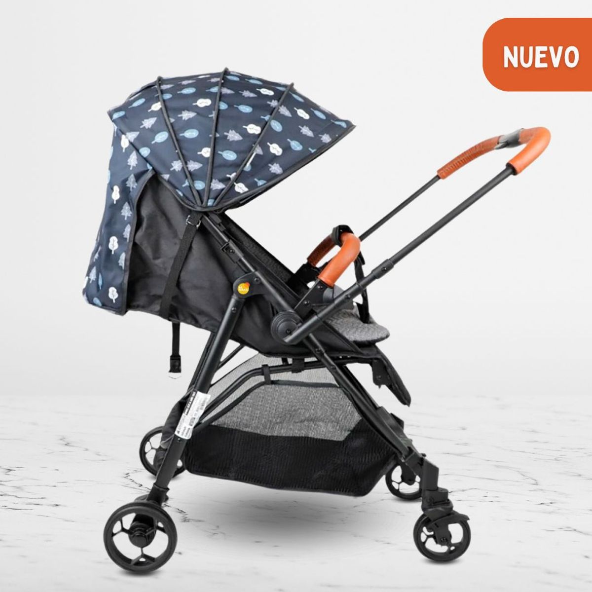 JUGUETERIA RINCON INFANTIL - Coche Cuna de Paseo para Bebés «FOREST» Blue