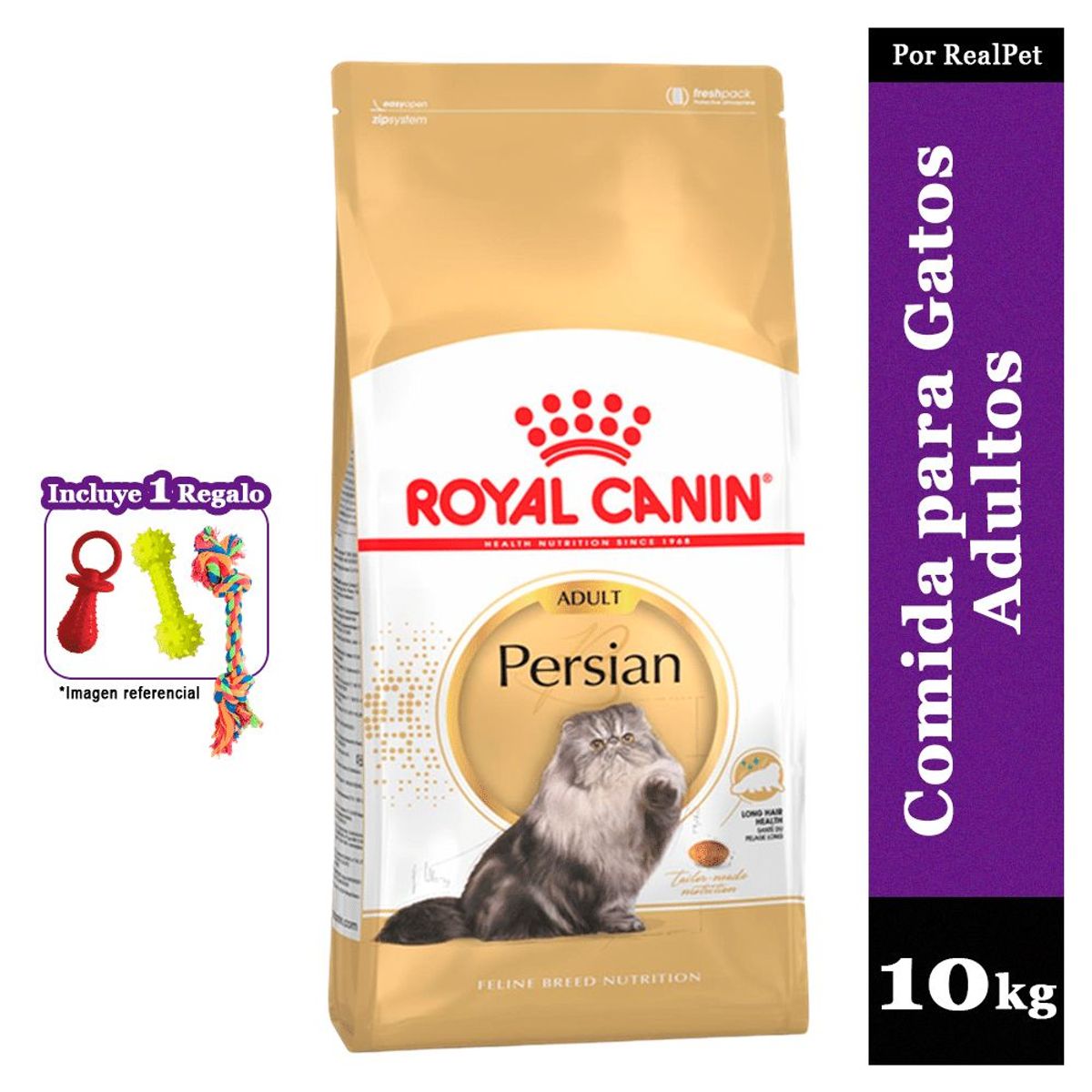 ROYAL CANIN - Comida Gatos Persas Adulto Royal Canin Persian 10 kg +Regalo