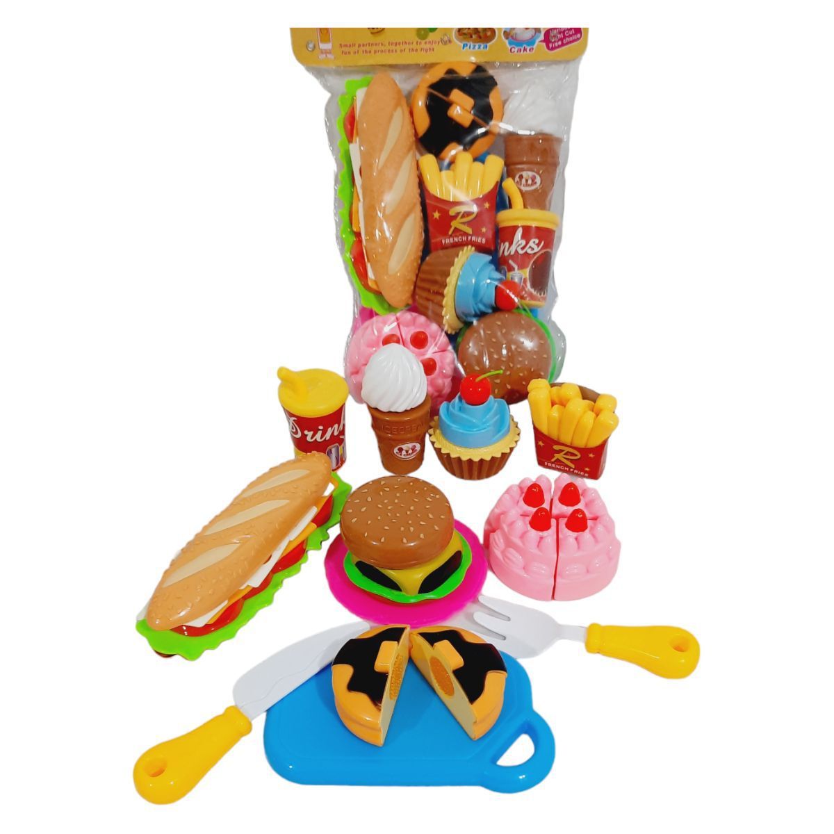 GENERICO - JUGUETE DE ALIMENTOS SET DE CHATARRA PARA NIÑOS DIDACTICO