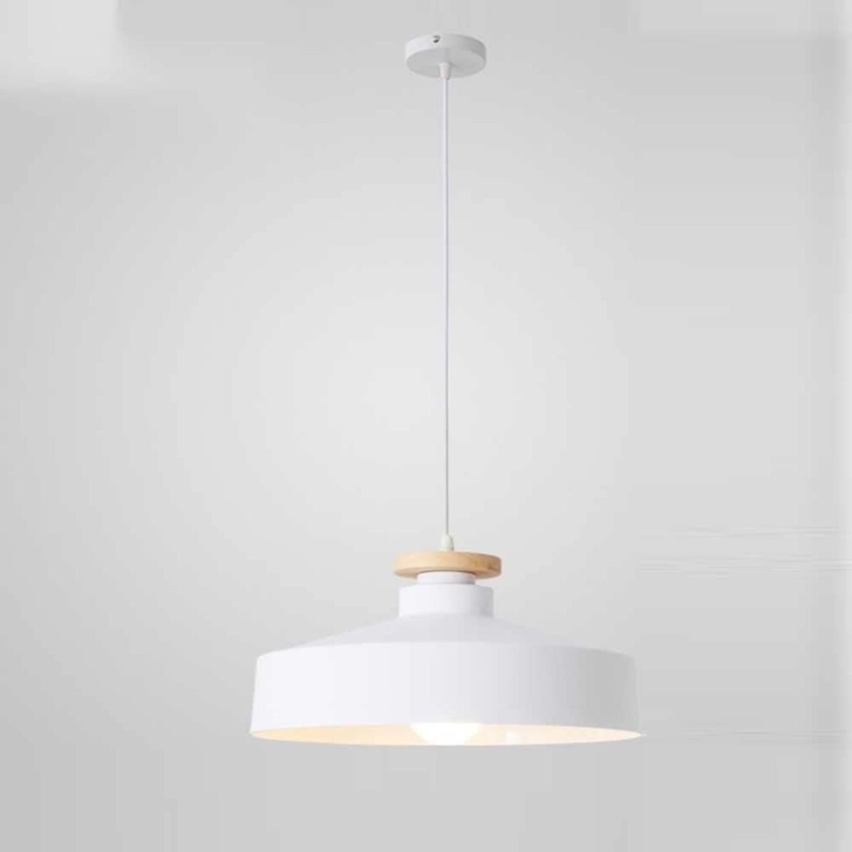 GENERICO - Lámpara colgante estilo nordico blanco e27