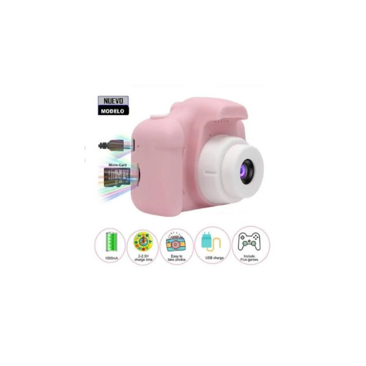 GENERICO - Cámara Digital para Niños Fotos y Videos FULL HD