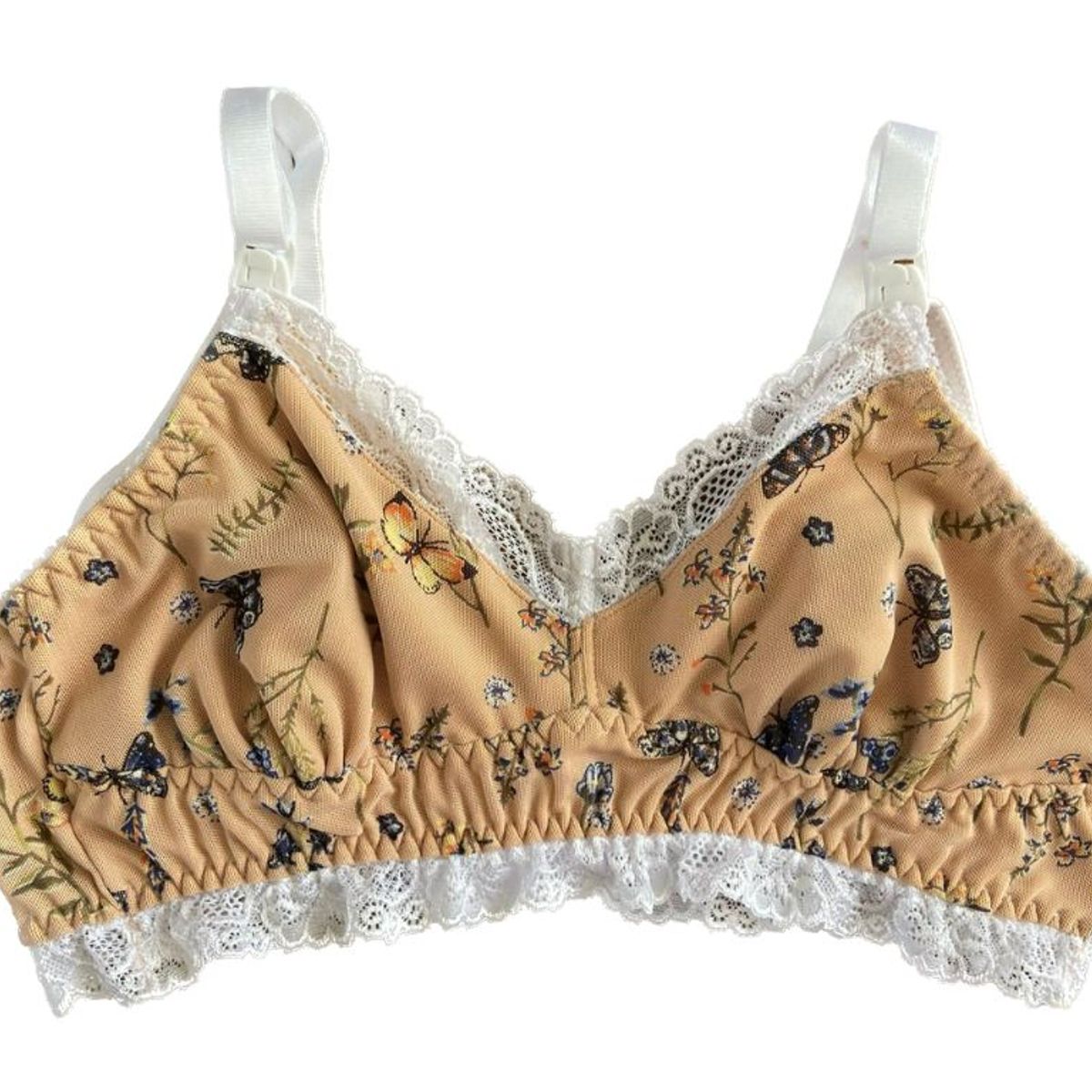 GENERICO - Sosten Maternal Julietta Con Encaje Exterior Broche Lactancia BCxy