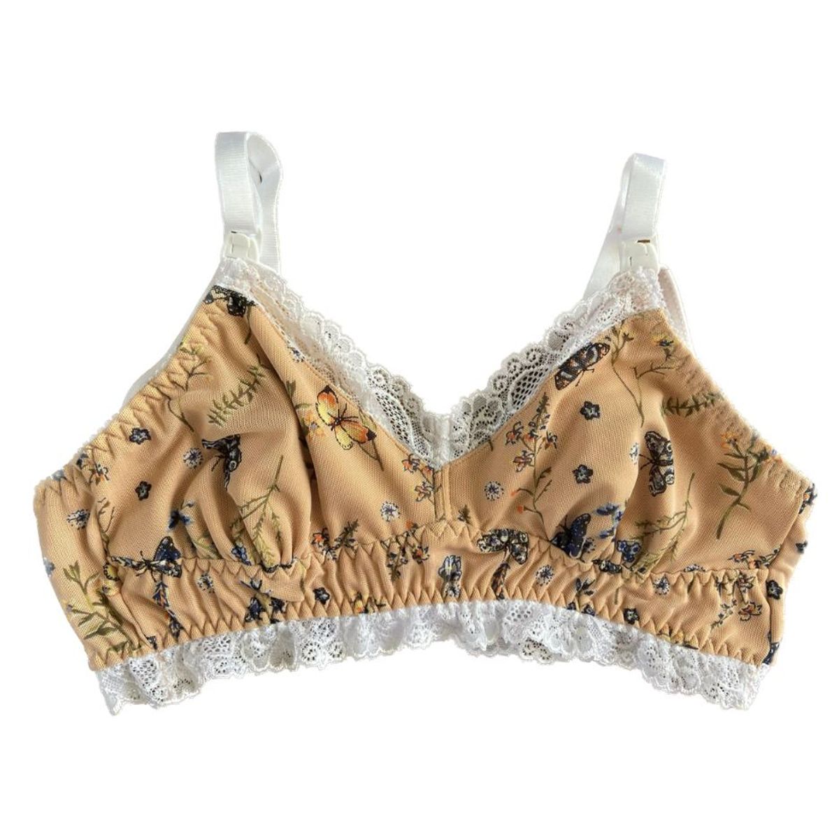 GENERICO - Sosten Maternal Julietta Con Encaje Exterior Broche Lactancia BCxy