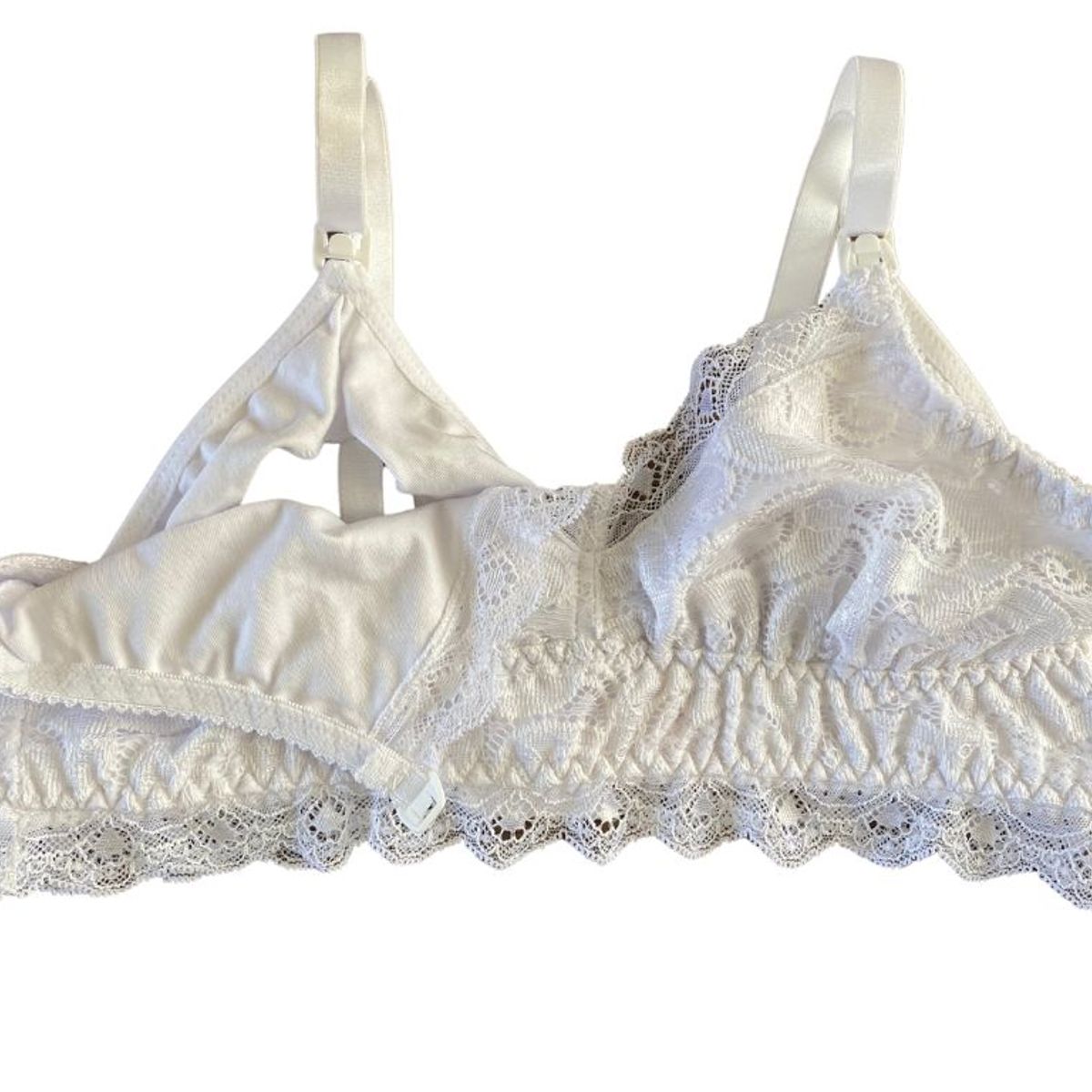 GENERICO - Sosten Maternal Julietta Con Encaje Exterior Broche Lactancia BCxy