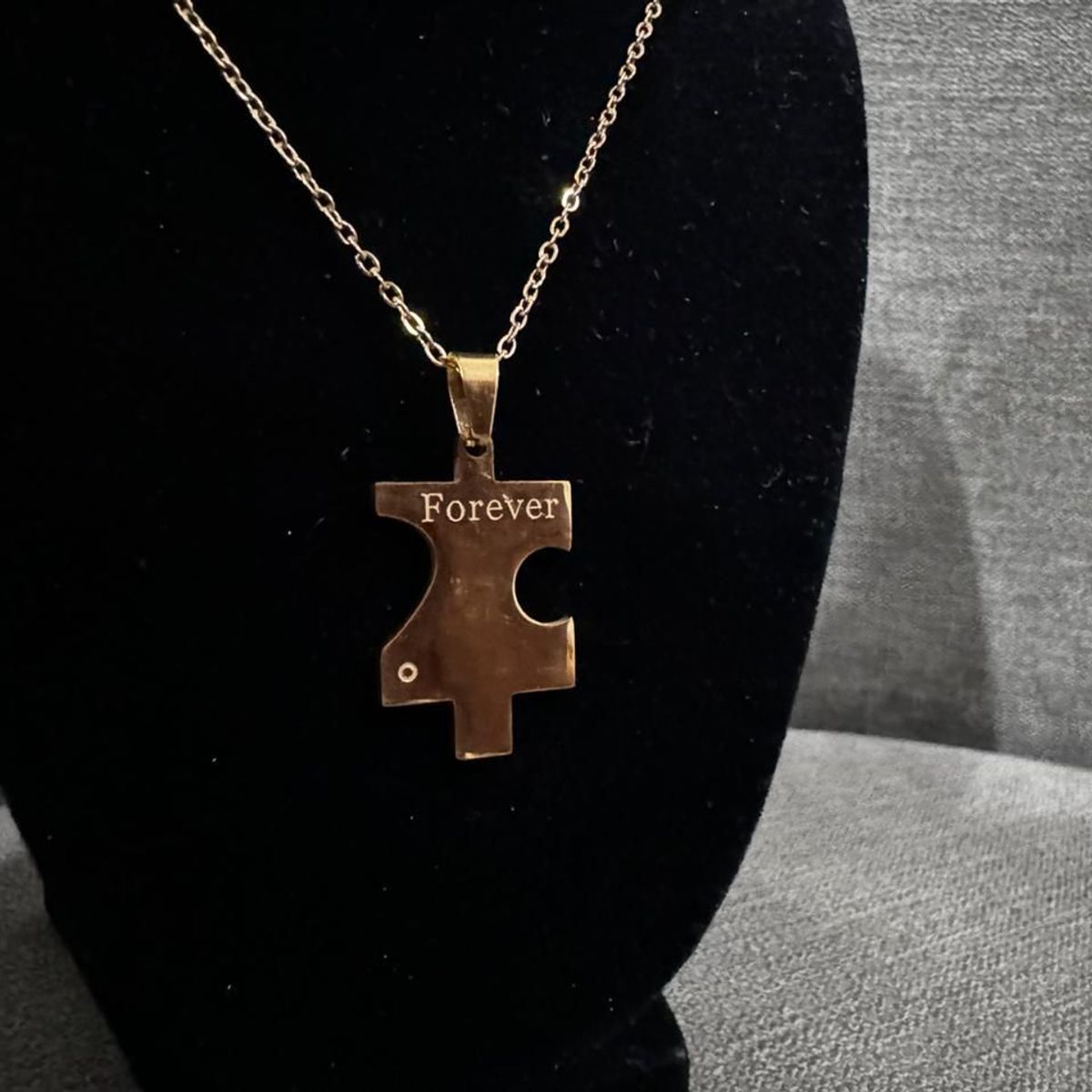 GENERICO - Collar promesa de amor para parejas imantada con dije mi complento