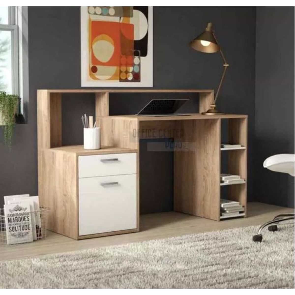 NACION MUEBLES - Escritorio Archivador Moderno SAM