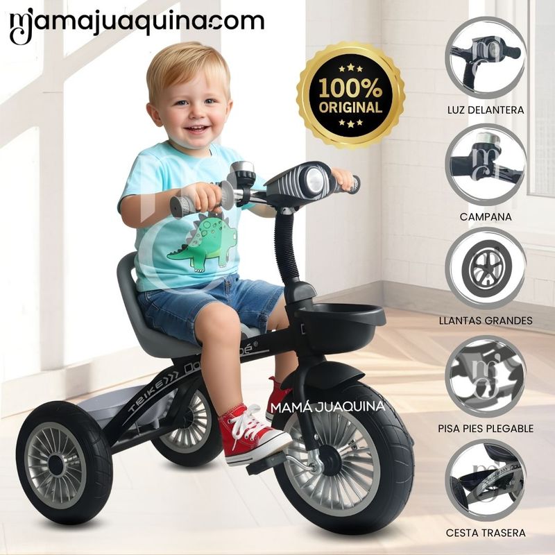 DOUX BEBE - Triciclo Chavito Musical «TRIKE» Gray