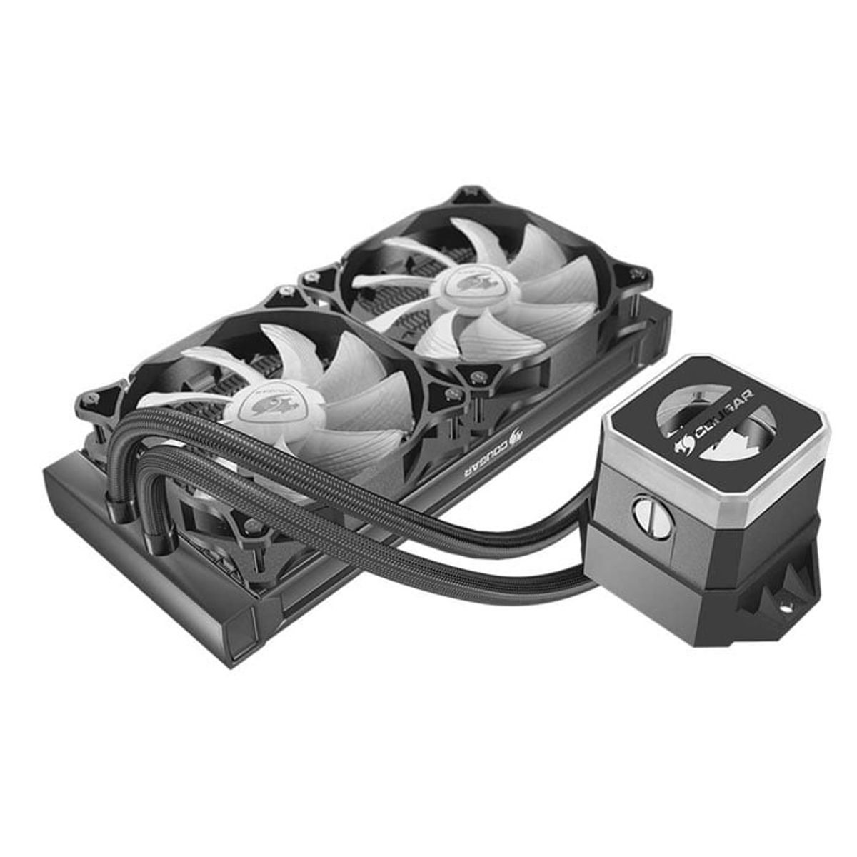 COUGAR GAMING - Enfriamiento Líquido Cougar Helor 240 RGB - Radiador 240mm - Negro