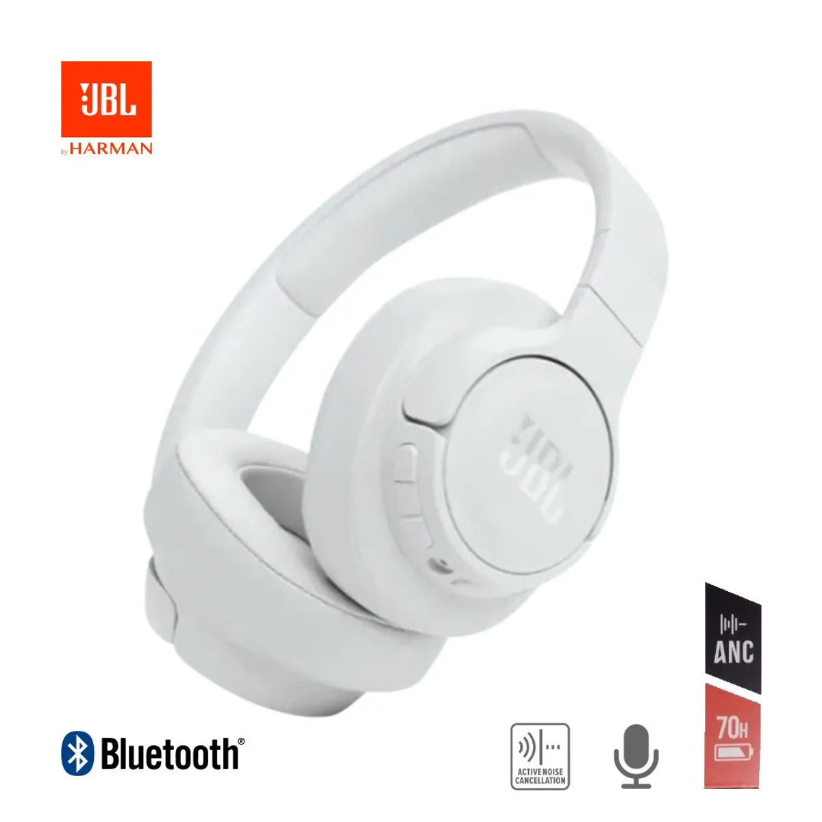 JBL - Audifonos Jbl Tune 770NC Bluetooth On-ear Canc de Ruido 70hrs Blanco