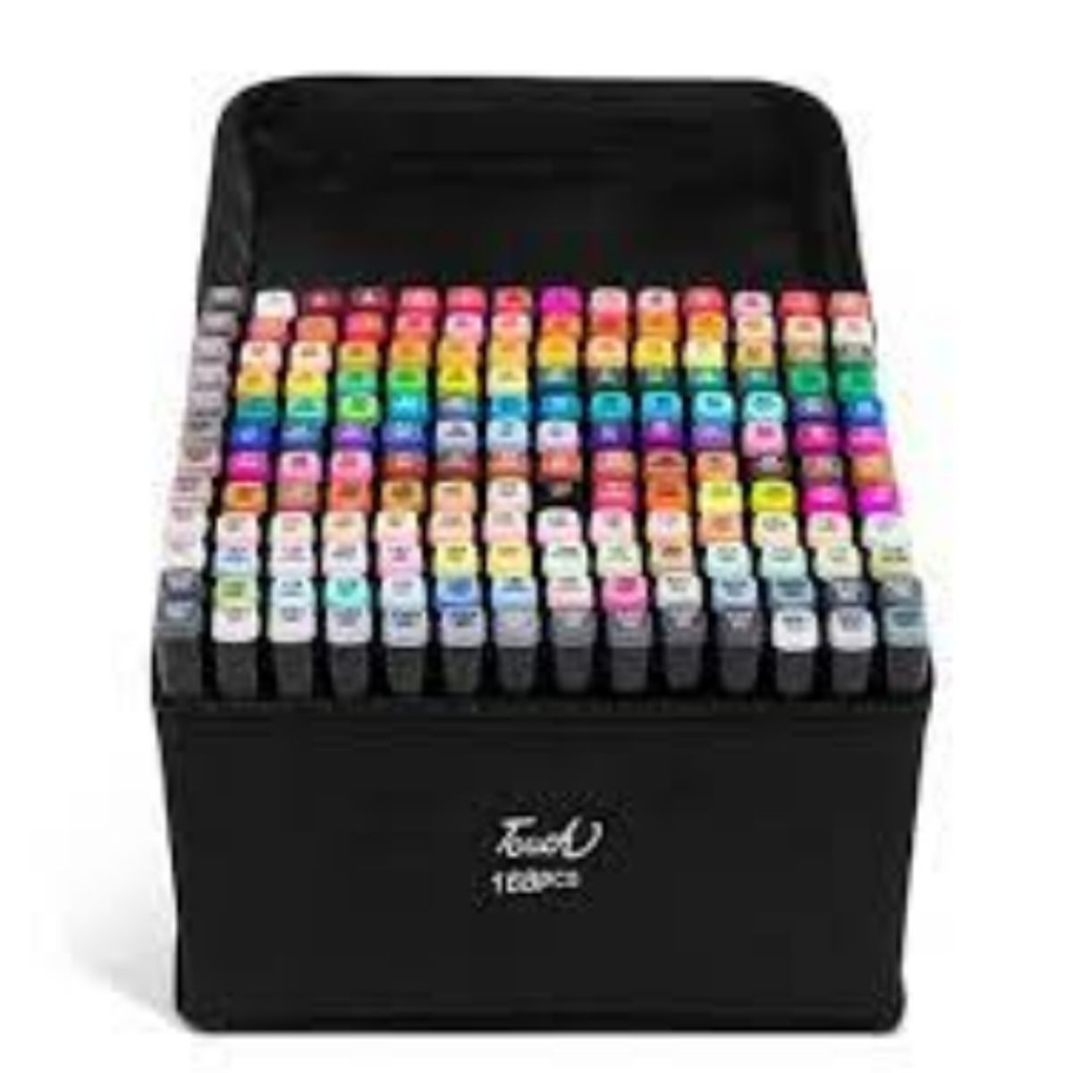 GENERICO - SET DE 168 PLUMONES CON PUNTA DOBLES STUCHE