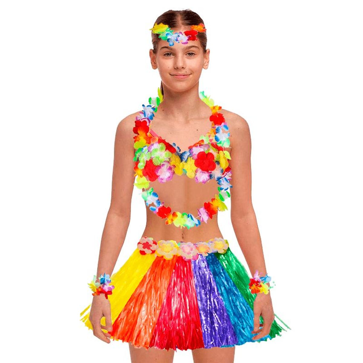 GENERICO - Pack o Kit  hawaiano de 5 productos para Niñas