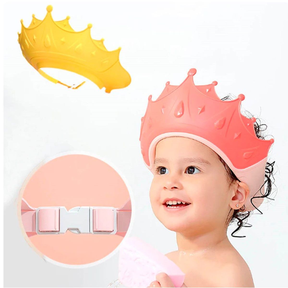 GENERICO - Gorro de champú ajustable para Baby Shower