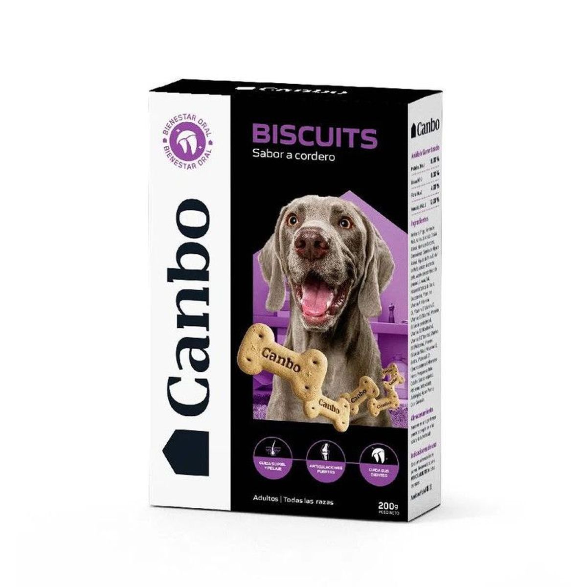 CANBO - CANBO PERROS ADULTOS BISCUITS X200GR TODAS LAS RAZAS CORDERO