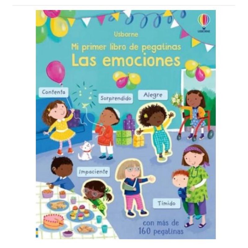 GENERICO - Libro Infantil Mi primer libro de pegatinas - Las Emociones Usborne