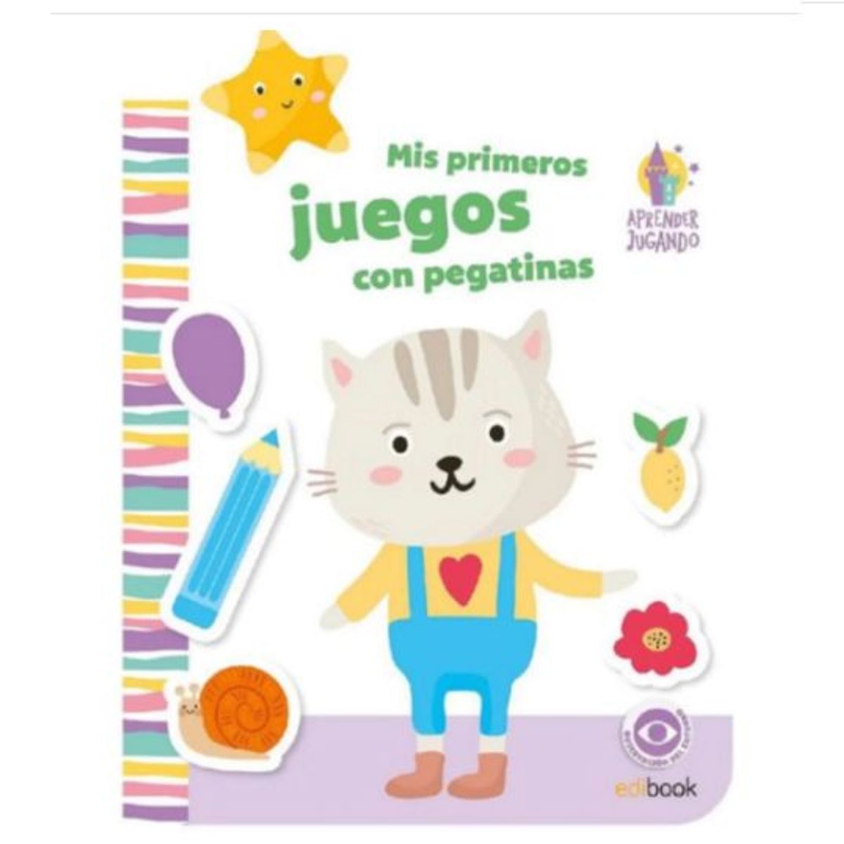 GENERICO - Libro Infantil Mis primeros juegos con pegatinas